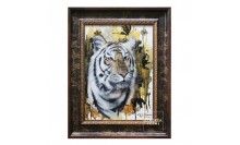 กรอบรูปภาพสีน้ำมันรูปเสือ